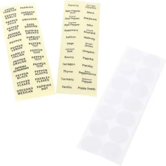 4oz. Glass Spice Jars Set {8}