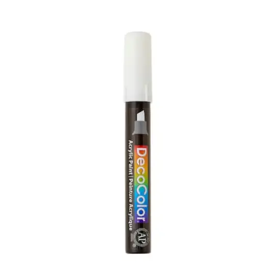 DecoColor&trade; Chisel Tip Acrylic Paint Marker White {4}