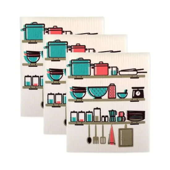 DII&reg; Utensils Swedish Dishcloth, 3ct. {1}
