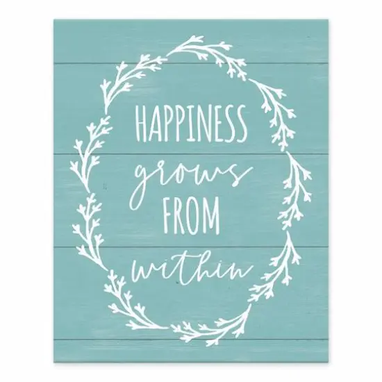 Happiness Grows from Within Tabletop Canvas Art {1}