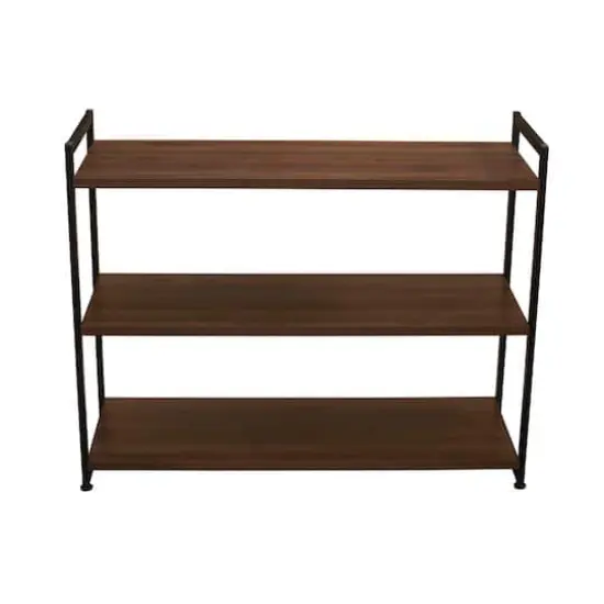 Household Essentials Jamestown 42" Wide Bookshelf Mid Century Walnut {8}
