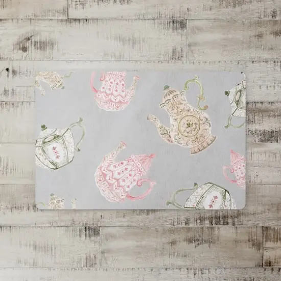 Tea Pot Pattern Floor Mat {3}