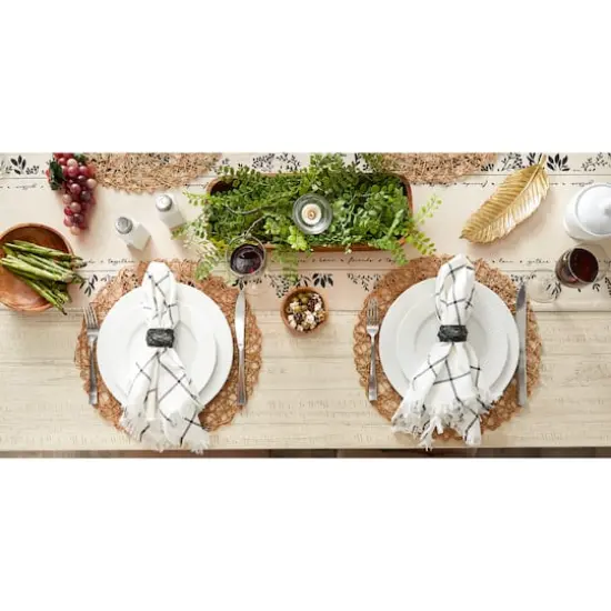 Birdnest Black Napkin Ring, 6ct. {6}