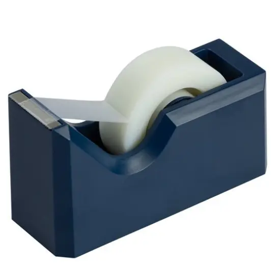 JAM Paper Stapler & Tape Dispenser Set Navy Blue {6}