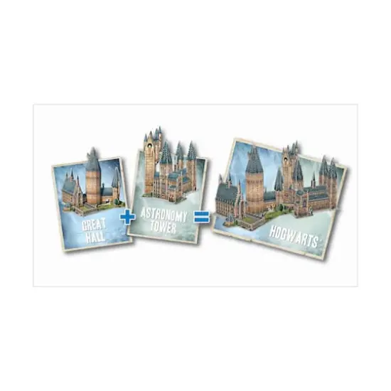 Harry Potter Collection - Hogwarts Castle - 2 3D Puzzles: Great Hall and Astronomy Tower: 1725 Pcs {7}