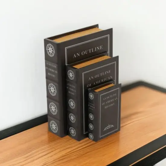 American History Faux Leather Faux Book Box Set {1}