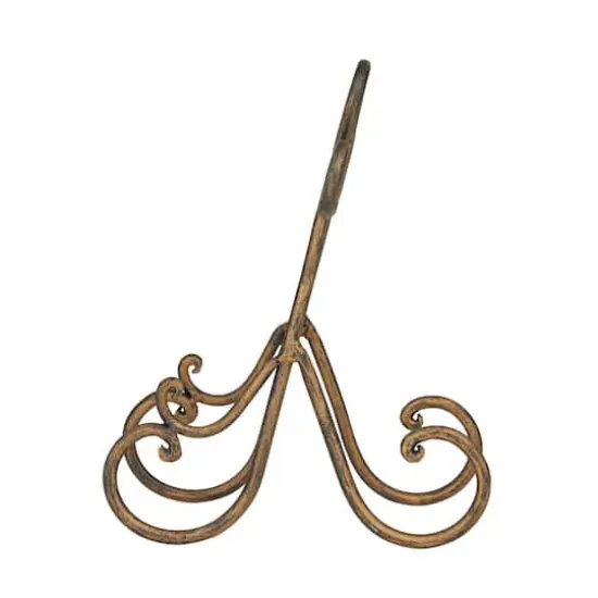 9" Brown Metal Traditional Easel {5}