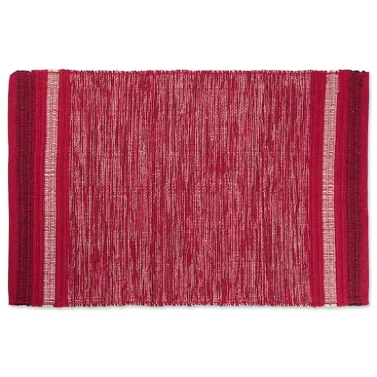 DII&reg; Variegated Red Recycled Yarn Rug, 2ft. x 3ft. {1}