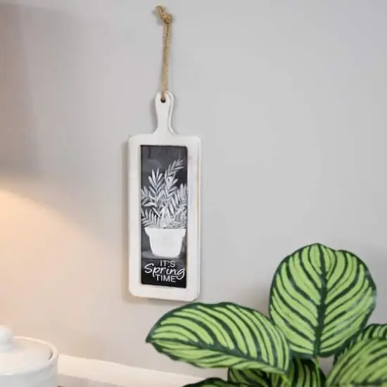 10.5" It's Spring Time Floral Cutting Board Wall Decoration {4}