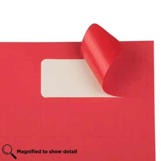JAM Paper Standard Mailing Return Address Labels Red {6}