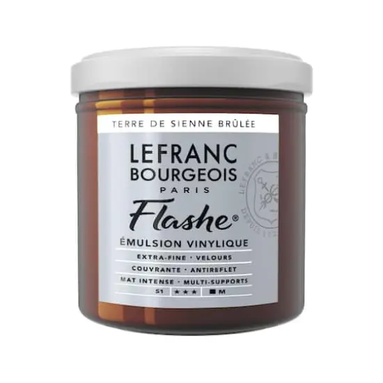 Lefranc & Bourgeois Flashe&reg; Matte Artist's Color, 125mL Burnt Sienna {1}