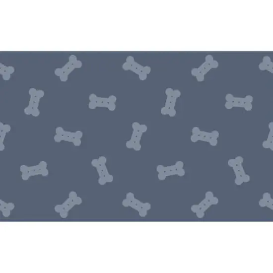 FloorPops Bones Blue Anti-Fatigue Comfort Floor Mat, 32" x 20" {1}