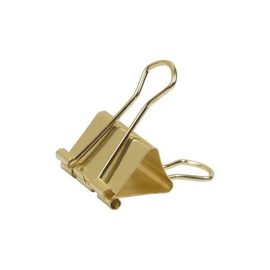 JAM Paper 1.25" Binder Clips, 15ct. Gold {6}