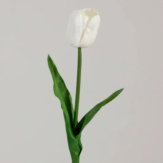 25" White Tulip Flower Stems, 3ct. {9}