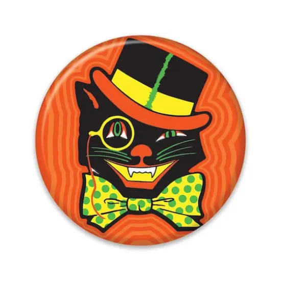 Beistle Vintage Halloween Cat Button, 6ct. {1}