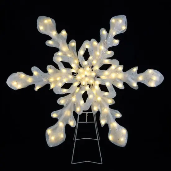 35" Outdoor Twinkling LED Snowflake {5}