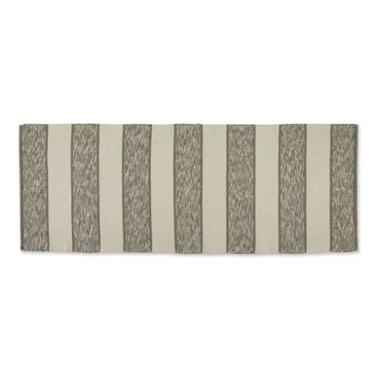 DII® Variegated Stripe Recycled Yarn Floor Runner, 2ft. x 6ft. Artichoke {1}