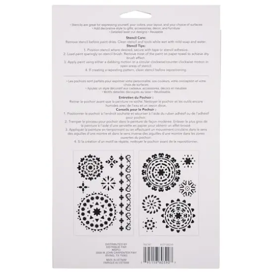 Medallion Plastic Stencils, 7" x 10" by Craft Smart&reg; {5}