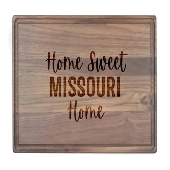 Home Sweet State Home 17" x 11" Walnut Cutting Board Missouri {1}