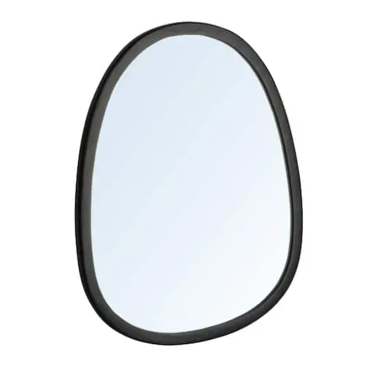 Hello Honey&reg; 11.25" x 14.75" Black Matte Elegance Wall Mirror {1}