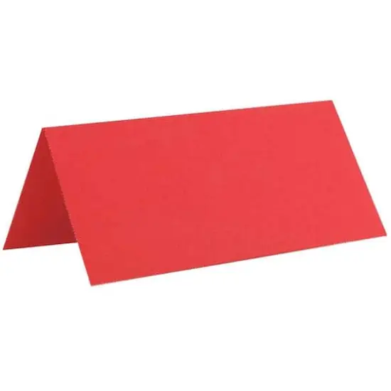JAM Paper Printable Place Cards, 12ct. Bright Hue Red {1}