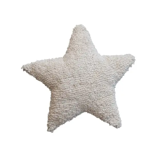 Hello Honey&reg; 15" Natural Tufted Star-Shaped Throw Pillow {1}