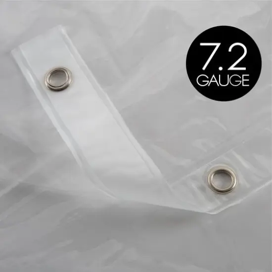 Bath Bliss PEVA Shower Curtain Liner Clear {8}