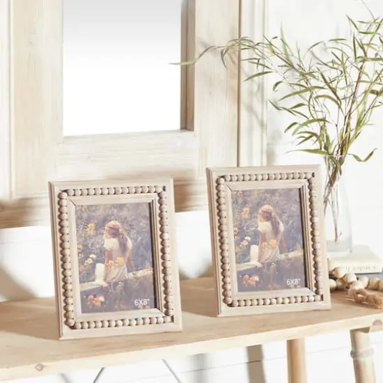 2 Pack Light Brown Wood Bohemian 9" x 11" Frame {7}