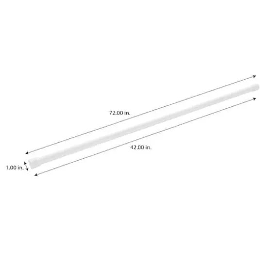 Bath Bliss White Tension Shower Rod {6}