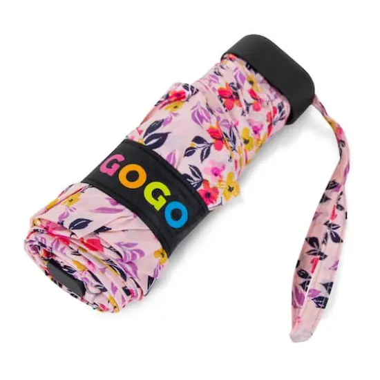 Assorted GoGo 40" Flat Manual Mini Compact Umbrella, 1pc. {4}