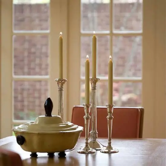 Root Candles Arista&trade; 9" Smooth Dinner Candles, 12ct. Beeswax {5}