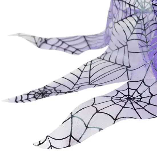 25" Animated Flying Witch with Broom Halloween Decoration {7}