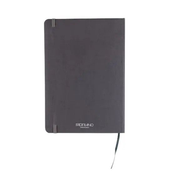 Fabriano® Ecoqua Plus Dotted A5 Fabric-Bound Notebook Gray {10}