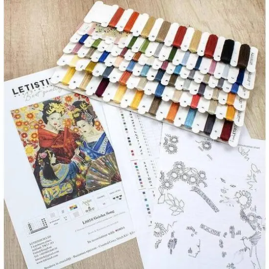 Letistitch Geisha Song Counted Cross Stitch Kit {16}