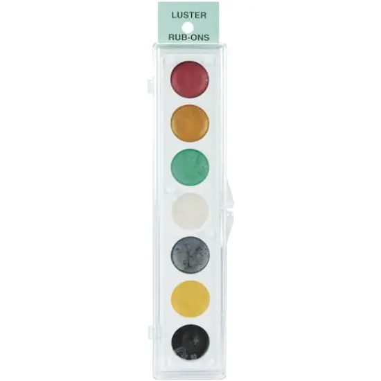 Craf-T No.4 Metallic 7 Color Rub-On Paint Palette {1}