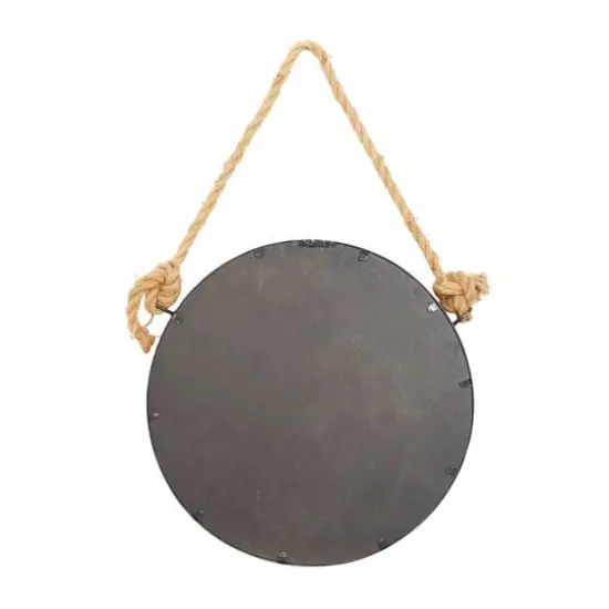 Brown Metal Industrial Hanging Wall Mirrors, 2ct. {6}