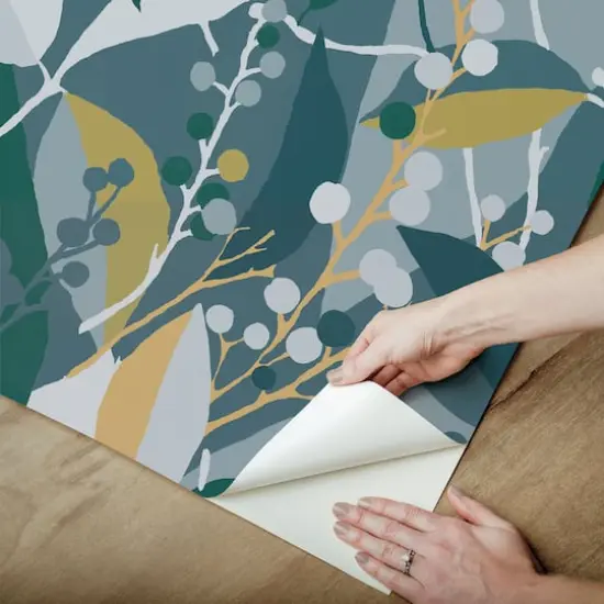 RoomMates Adelaide Peel & Stick Wallpaper Teal {6}