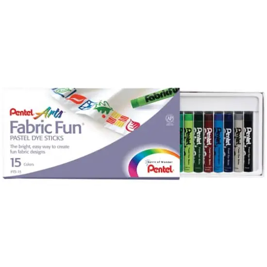Pentel Arts&reg; Fabric Fun&reg; 15 Color Dye Stick Set {1}