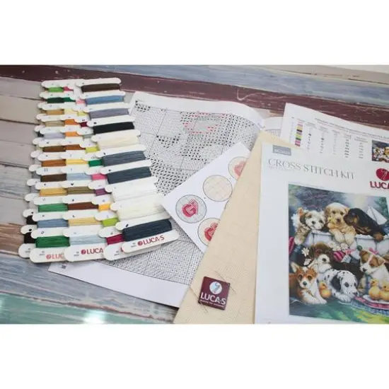 Luca-S Bath Time Pups Counted Cross-Stitch Kit {7}