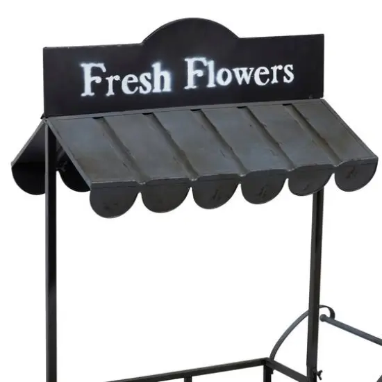 Black Metal Farmhouse Plantstand, 32" x 44" {6}