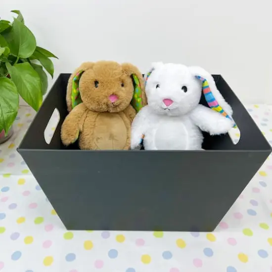 12.5" Paperboard Gift Basket by Celebrate It&trade; Black {3}