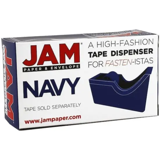 JAM Paper Stapler, Tape Dispenser & Staples Office Trio Kit Navy Blue/Blue {5}