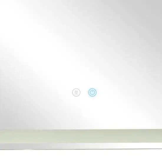 Clear Glass Modern Anti Fog Mirror, 36" x 1" x 28" {6}