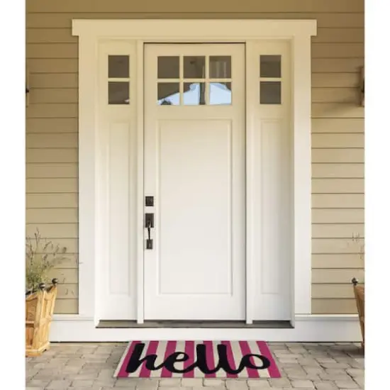 DII&reg; Hello Stripes Doormat {4}