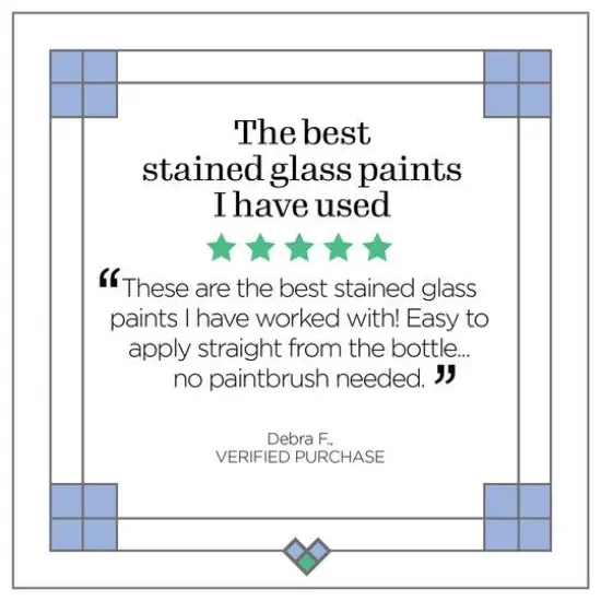 Plaid&reg; Gallery Glass&reg; Stained Glass Painting Kit {9}