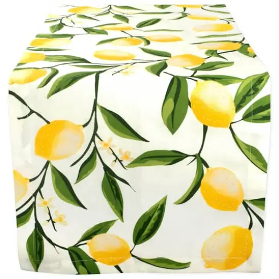 DII&reg; 72" Lemon Bliss Print Table Runner {1}