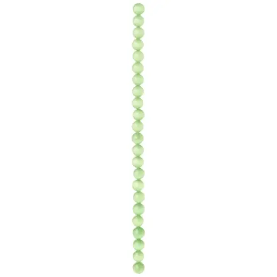 Peridot Cat's Eye Glass Round Beads, 10mm by Bead Landing&trade; {4}