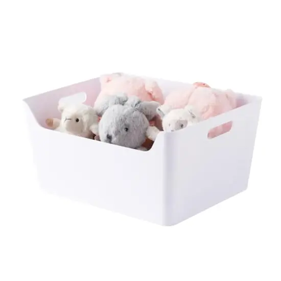 Extra Large White Open Storage Bin by Simply Tidy&reg; {6}