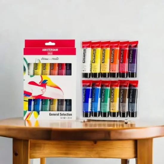 Amsterdam Standard Series 12 Color General Selection Acrylic Paint Set {1}