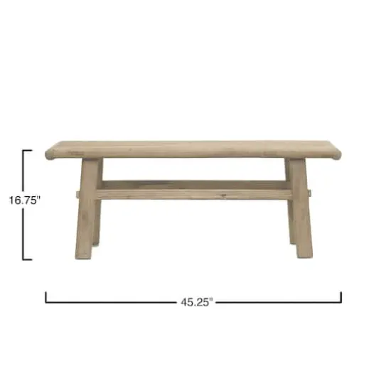 Hello Honey&reg; 4ft. Natural Reclaimed Elm Wood Coffee Table {4}